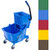 Carlisle 3690814 26 Qt. Blue Polyethylene Mop Bucket Combo with Side Press Wringer