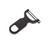 Mercer M33071BKB 4" OA Length High-Carbon Steel Swivel Blade Y-Peeler with Black Handle - 12 per Case