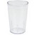 Carlisle 5526-8207 8 Oz. Clear SAN Plastic Textured Stackable Tumbler