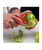 Mercer M33071RDB 4" OA Length High-Carbon Steel Swivel Blade Y-Peeler with Red Handle - 12 per Case