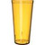 Carlisle 522413 24 Oz. Amber San Plastic Pebbled Stackable Tumbler