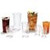 Carlisle 110807 Bistro 8 Oz. Clear SAN Plastic Fluted Tumbler