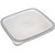 Carlisle ST158730 StorPlus 4 Qt. Translucent Polyethylene Square Snap-On Economical Lid Only