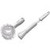 Carlisle 4016402 Sparta 9.5" Long White Polyester Vegetable Brush