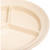 Carlisle KL20325 Kingline 8.75" Dia. Tan Melamine Round 3-Compartment Plate