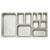 Winco SPJL-206 1/2 Size 18/8 Stainless Anti-Jamming Steel Steam Table Pan
