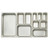 Winco SPJL-904 1/9 Size 18/8 Stainless Anti-Jamming Steel Steam Table Pan