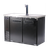 Spartan Refrigeration SBD-2 23.5" Black Vinyl Coated Stainless Steel Beer Dispenser - 115 volts
