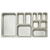 Winco SPJL-602 1/6 Size 18/8 Stainless Anti-Jamming Steel Steam Table Pan