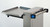 Lakeside 820 31.5" W Stainless Steel Mobile Tray & Glass Cup Rack Dispenser