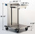 Lakeside 820 31.5" W Stainless Steel Mobile Tray & Glass Cup Rack Dispenser