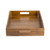 TableCraft Products CRATESB11 20.88" W x 12.75" D x 2.75" H Brown Full Size Gastro Serving / Display Crate Fits 1/1 GN Pan