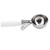 TableCraft Products 2106 4 3/4 Oz. Stainless Steel White Cash & Carry Thumb Press Disher