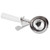 TableCraft Products 2106 4 3/4 Oz. Stainless Steel White Cash & Carry Thumb Press Disher