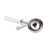 TableCraft Products 2106 4 3/4 Oz. Stainless Steel White Cash & Carry Thumb Press Disher