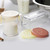 TableCraft Products 166A 10 Oz. 3 1/8" Dia. x 3 3/4"H Poly With Handle And Beige snap Tight Plastic Lid