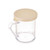 TableCraft Products 166A 10 Oz. 3 1/8" Dia. x 3 3/4"H Poly With Handle And Beige snap Tight Plastic Lid