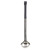 TableCraft Products 97015 12" L 1 1/2 Oz. One-Piece Black Vinyl Handle Stainless Steel Ladle