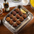 TableCraft Products 10038 9 1/2" W x 6 1/2" D x 1 1/2" H Rectangular Stainless Steel Lattice Collection Platter