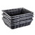TableCraft Products 2488 14" W x 10" D x 3" H Rectangular Black Basket - 6/Case