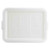 TableCraft Products 1531N 21 1/2" W x 15 3/4" D x 1" H Polypropylene White Food Storage Cover - 12/Case