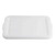 TableCraft Products 1531N 21 1/2" W x 15 3/4" D x 1" H Polypropylene White Food Storage Cover - 12/Case