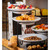 TableCraft Products BKP4 14.5"H Black Four-Tiered Stand