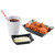 TableCraft Products 20028BK 6 Oz. 5" W x 3 3/8" D x 1 1/4" H Small Black Better Burger Collection Fry Tray