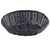 TableCraft Products 2474 9" W x 6" D x 2 1/4" H Oval Black Basket