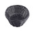 TableCraft Products 2474 9" W x 6" D x 2 1/4" H Oval Black Basket