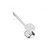TableCraft Products 3005 10" x 2 1/2" x 2 3/4" Double Sided Meat Tenderizer