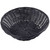 TableCraft Products 2475 8 1/2" Dia. x 2 1/4" Round Black Basket