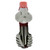 TableCraft Products 3774REU 9 - 1/2" Spring Steel Red Vinyl Coated Tongs