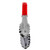 TableCraft Products 3774REU 9 - 1/2" Spring Steel Red Vinyl Coated Tongs