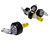 TableCraft Products 4249A 1 - 1/2 Oz.  Clear Spout Cash & Carry Proper Pour With Yellow DipTube And Black Collar