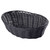 TableCraft Products 2476 10" W x 6 1/2" D x 3" H Oval Black Basket