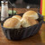 TableCraft Products 2476 10" W x 6 1/2" D x 3" H Oval Black Basket