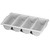 TableCraft Products 1524G 21 5/8" W x 12" D x 3 3/4" H (4) Compartment Gray Cutlery Bin