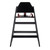 TableCraft Products 10625 23" W x 20 1/8" D x 29 1/2" H Wood Stackable Black Finish Assembled High Chair