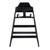 TableCraft Products 10625 23" W x 20 1/8" D x 29 1/2" H Wood Stackable Black Finish Assembled High Chair