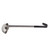 TableCraft Products 9704 14" 4 Oz. One-Piece Black Vinyl Handle Stainless Steel Ladle