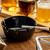 TableCraft Products 263B-1 4" x 1 3/4" Black Phenolic Classic Deepwell Ashtray