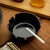 TableCraft Products 263B-1 4" x 1 3/4" Black Phenolic Classic Deepwell Ashtray