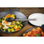 TableCraft Products CW401 13" Slotted Black Silicone Head Stainless Steel Handle Serving Spoon