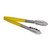 TableCraft Products 3774YEU 9 - 1/2" Spring Steel Yellow Vinyl Coated Tongs