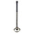 TableCraft Products 9702 12 1/2" 2 Oz. One-Piece Black Vinyl Handle Stainless Steel Ladle