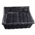 TableCraft Products 2489 16" W x 11" D x 3" H Rectangular Black Basket - 6/Case