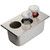 TableCraft Products 10817 3 85mm Holes Stainless Steel Template