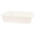 TableCraft Products 1529N 21 1/2" W x 15 3/4" D x 5" H Polyethylene White Food Storage Box