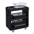 Cambro SC225S110 31.25" W x 34" H x 18" D Black Polyethylene 3 Solid Shelves Service Cart Pro